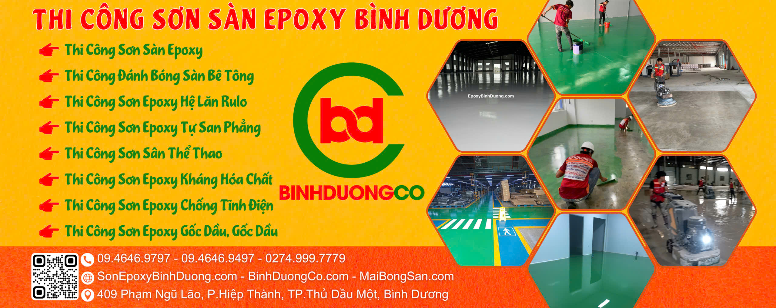 Thi công sơn epoxy Bình Dương